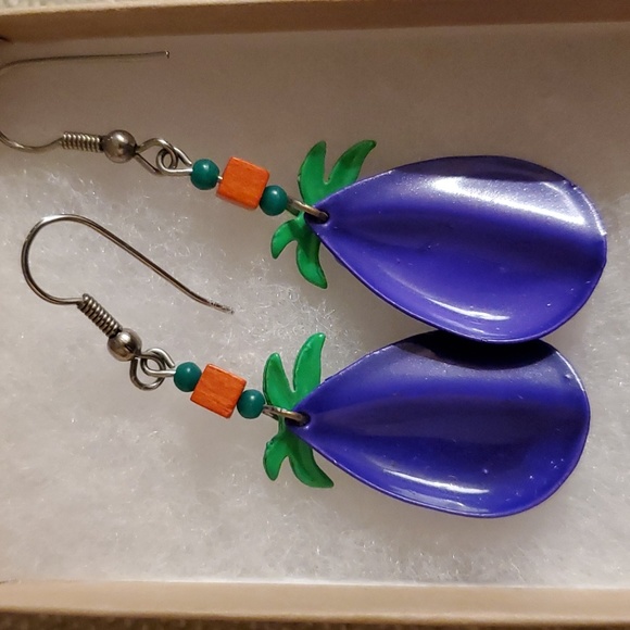 Palm tree earrings - Picture 3 of 4